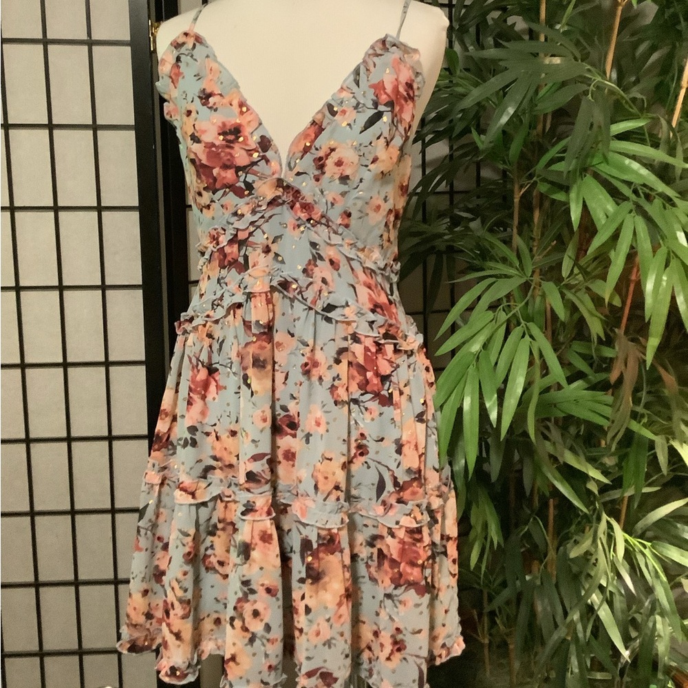 Altar’d State floral print mini dress, sz M
